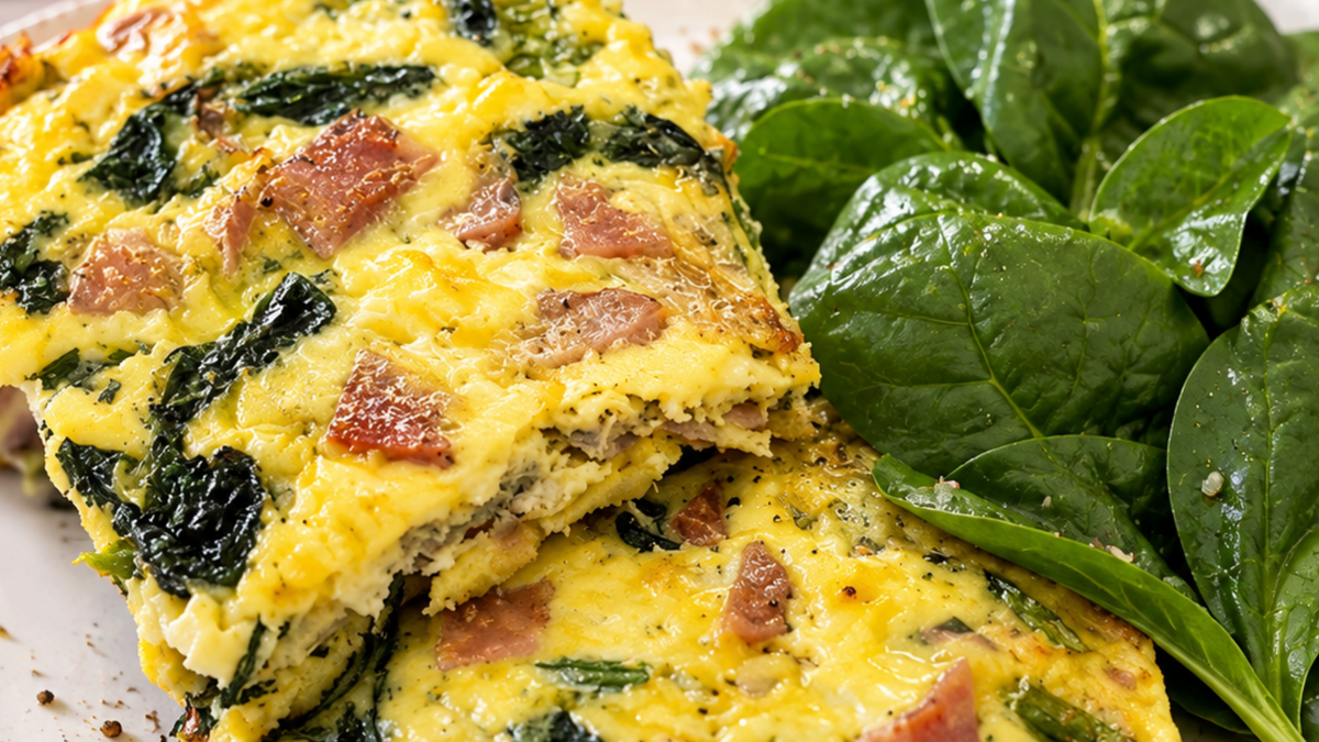 Ham & cheese frittata